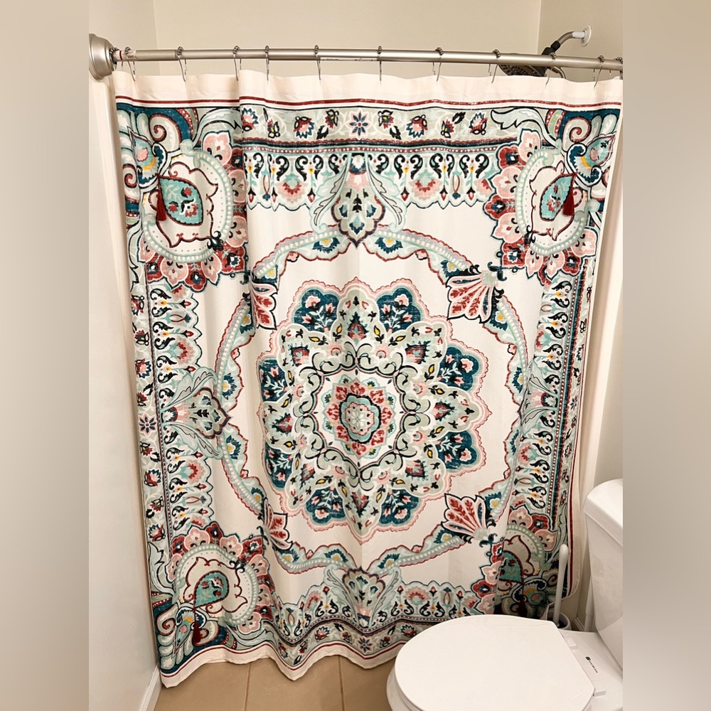 Better Homes and Gardens Colorful Mandala Shower Curtain!